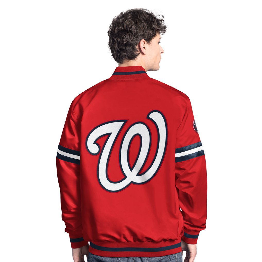 Washington Nationals Starter Scout Full-Snap Varsity Jacket - Red